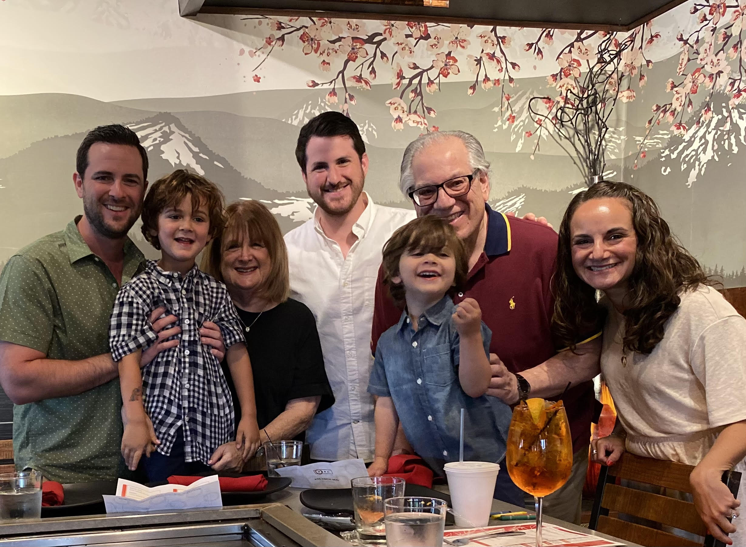The Altman family gathered at dinner